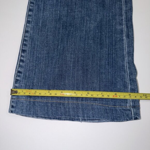 Paper Denim & Cloth Jeans Jayne Medium Rise Wide Leg Medium Wash Size 8 29" - Picture 7 of 14